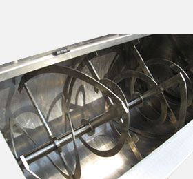 inner structure of ribbon mixer
